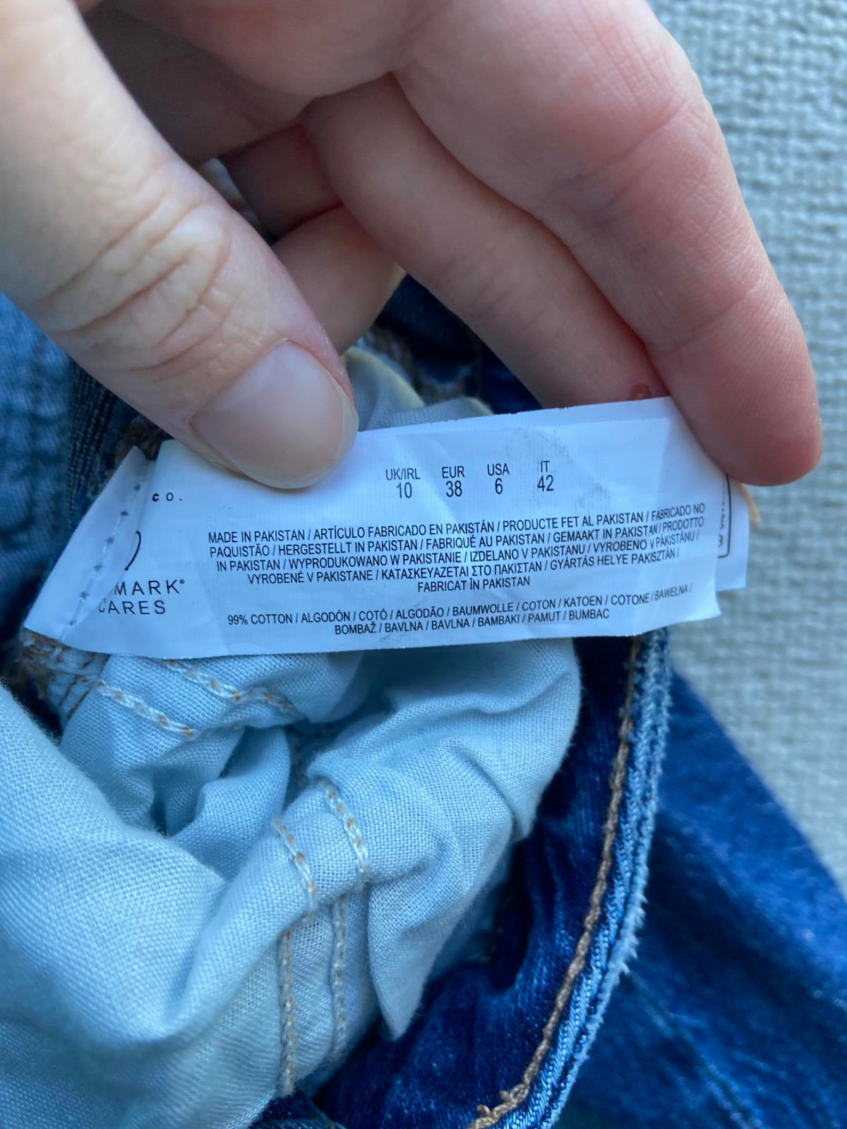 Primark Denim & Co. Blue Jeans | UK Size 10 | Washed Out Look