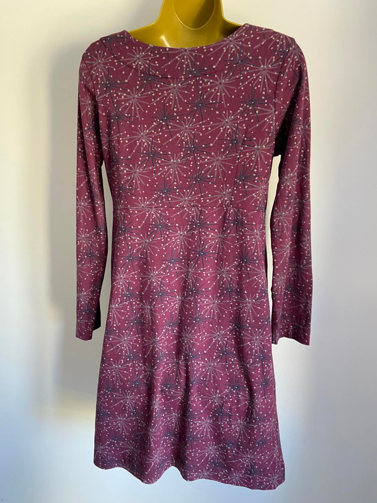 Weird Fish Ladies "Starshine" Printed Jersey Dress - Organic Cotton, Size 10