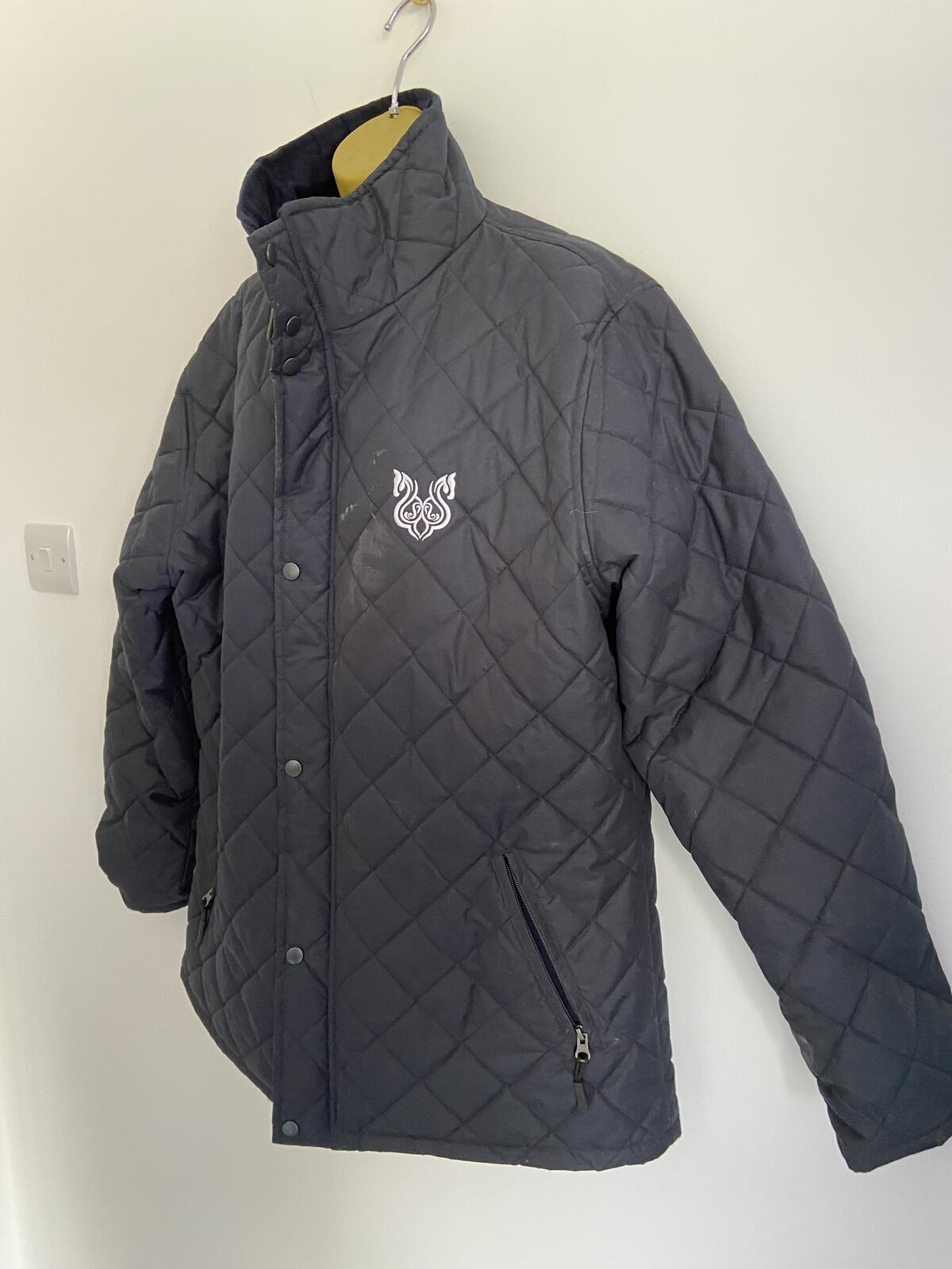 Watt to Wear Women’s Navy Quilted Coat With Zip Pockets Size XL