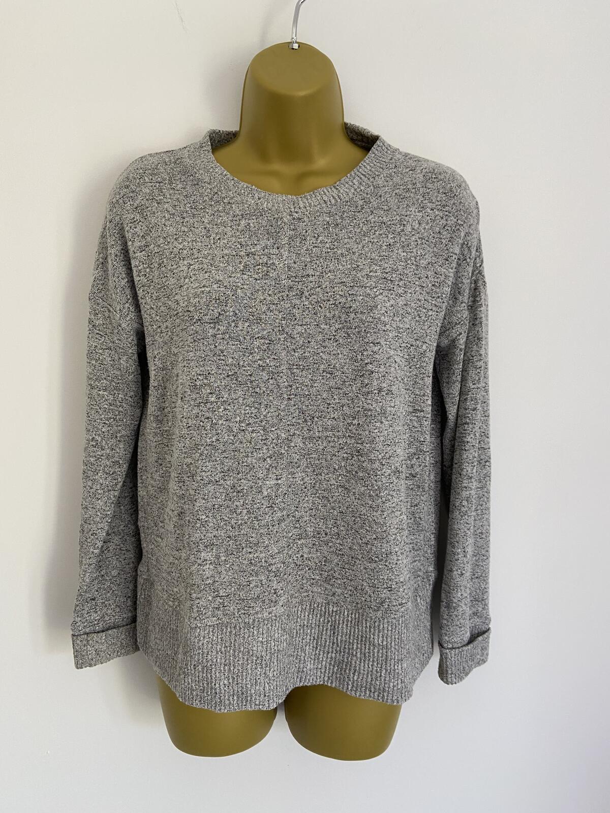 Next Women’s Lightweight Grey Marl Crew Neck Jumper Size 8