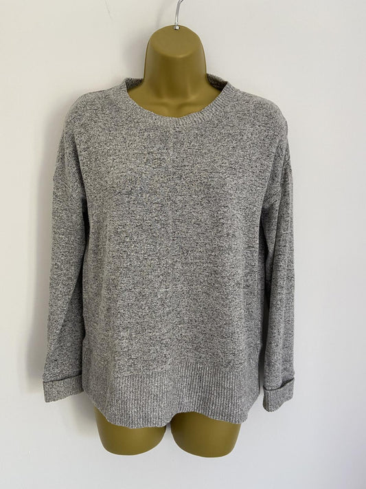 Next Women’s Lightweight Grey Marl Crew Neck Jumper Size 8