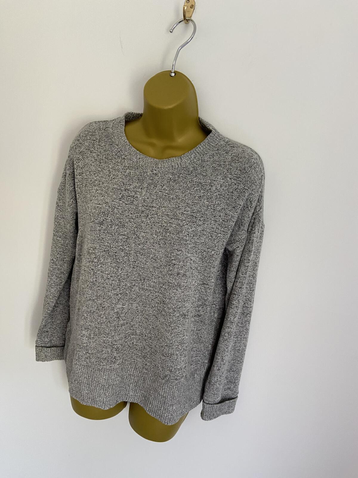 Next Women’s Lightweight Grey Marl Crew Neck Jumper Size 8