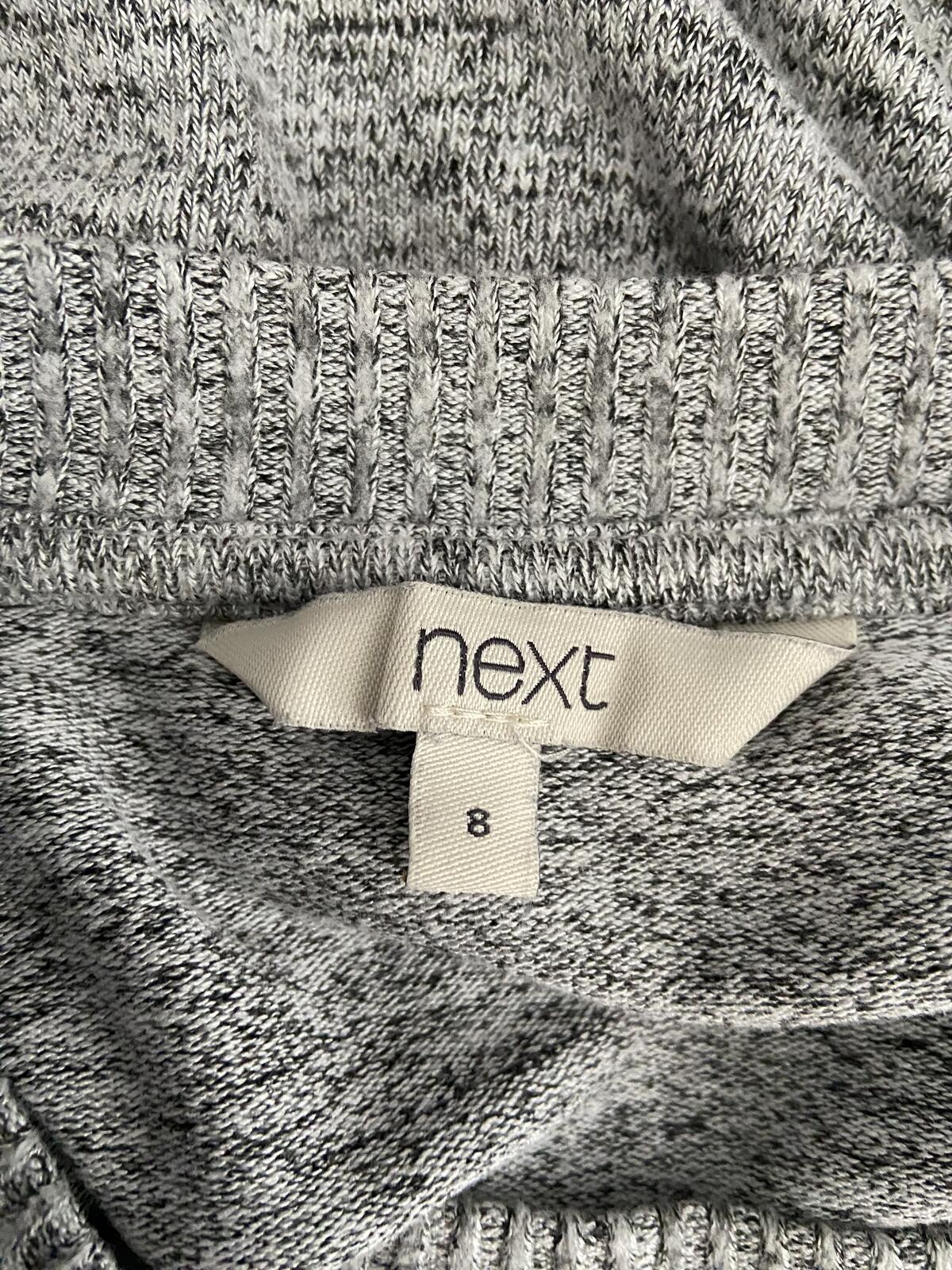 Next Women’s Lightweight Grey Marl Crew Neck Jumper Size 8