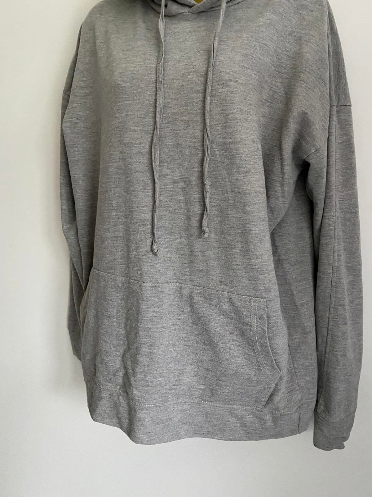 MissPap Ladies Grey Marl Hoodie - Oversized Casual Sweatshirt, Size 10