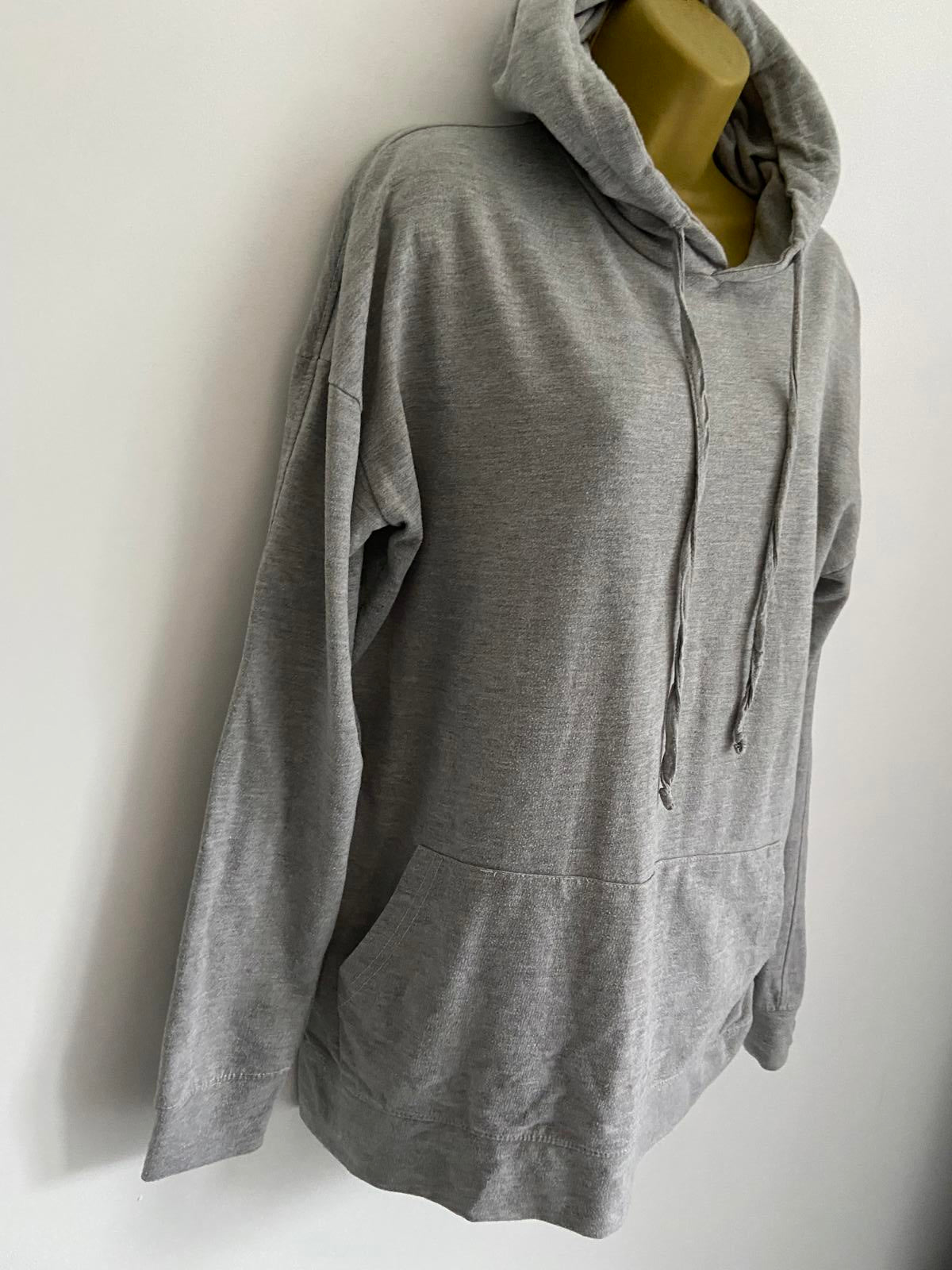 MissPap Ladies Grey Marl Hoodie - Oversized Casual Sweatshirt, Size 10