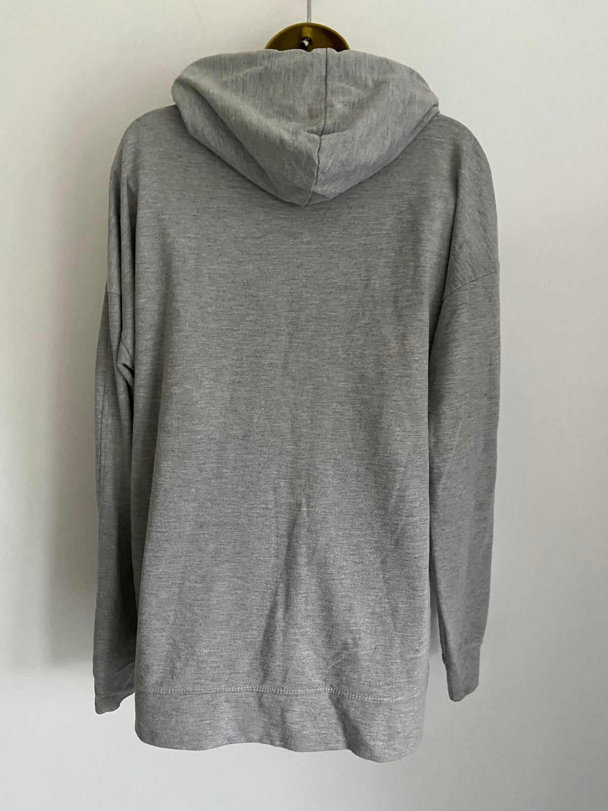 MissPap Ladies Grey Marl Hoodie - Oversized Casual Sweatshirt, Size 10