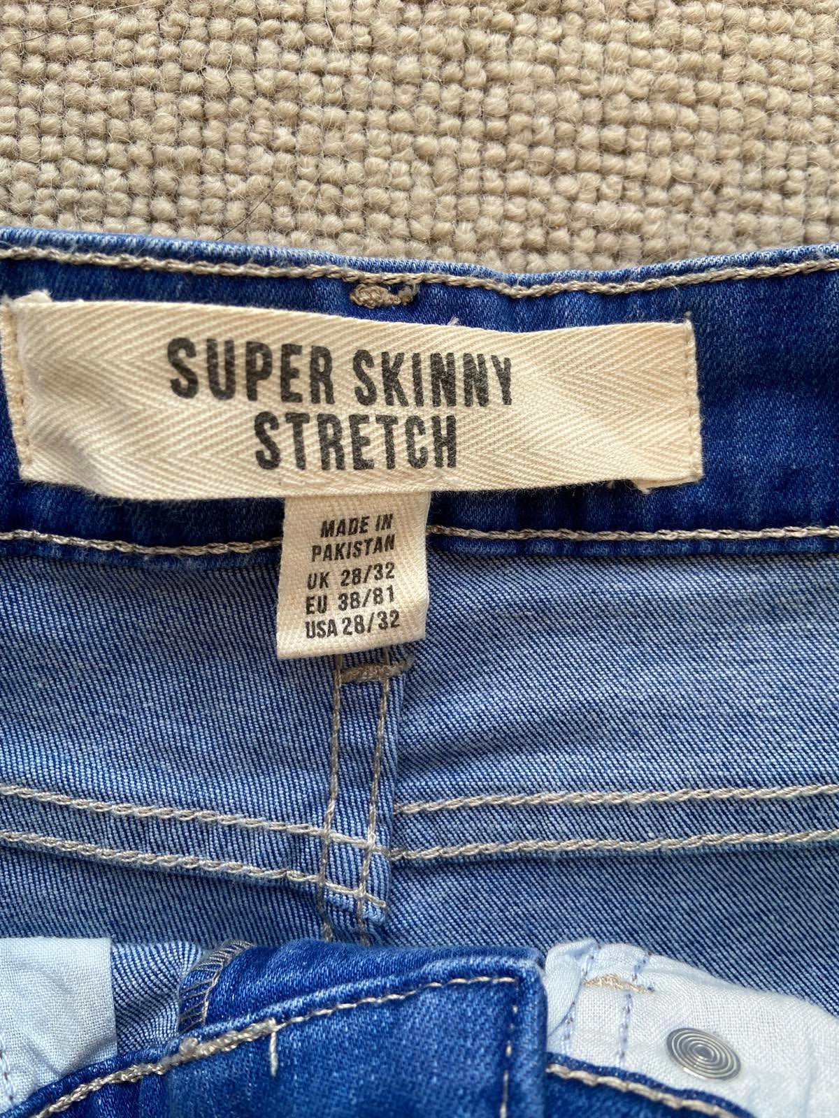 New Look Men's Super Skinny Stretch Jeans | W28 L32 | Excellent Condition
