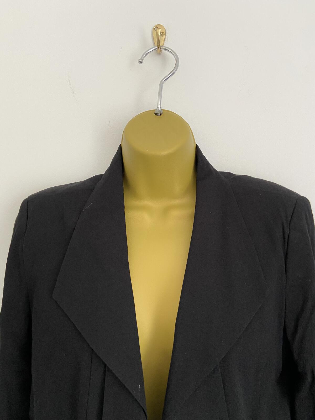 Topshop Women’s Black Boxy Smart Blazer Jacket Size UK 8