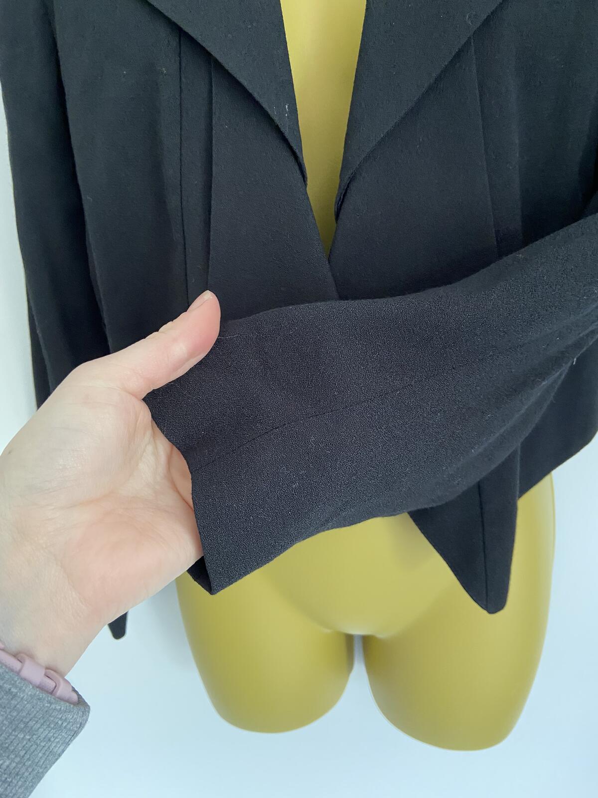 Topshop Women’s Black Boxy Smart Blazer Jacket Size UK 8