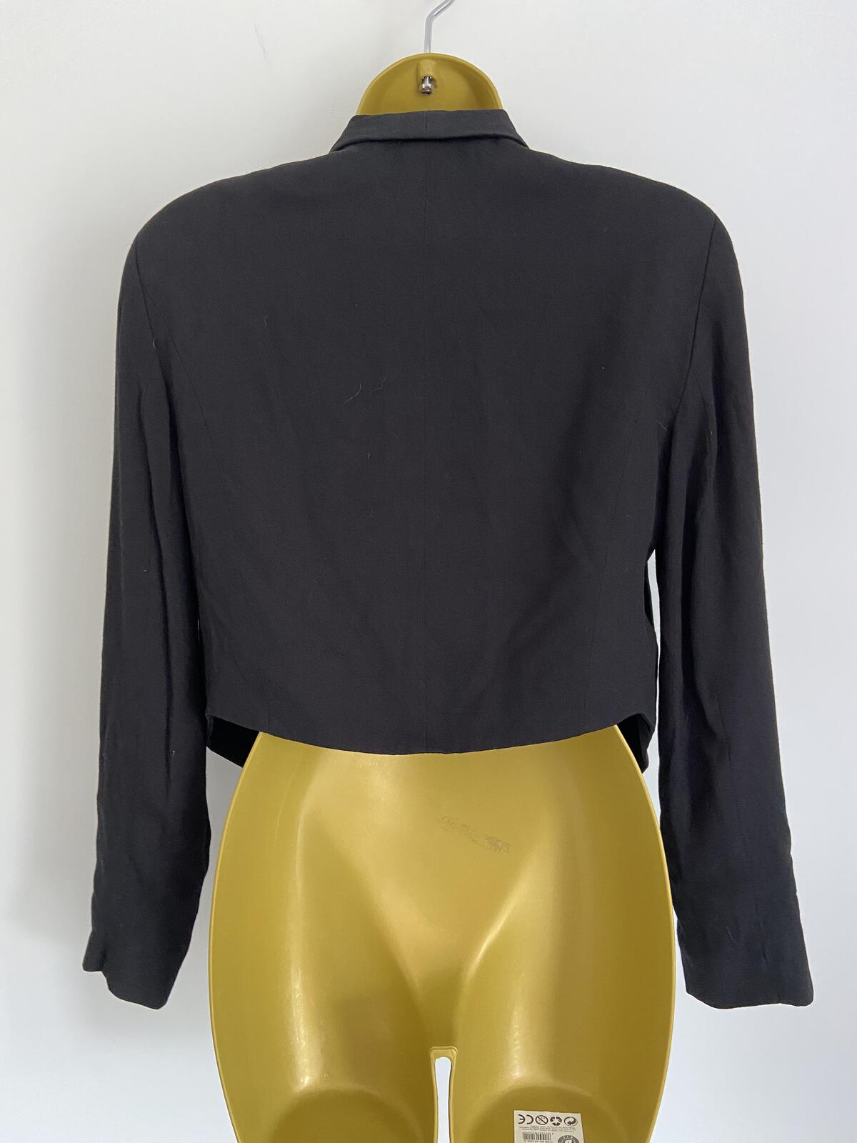 Topshop Women’s Black Boxy Smart Blazer Jacket Size UK 8