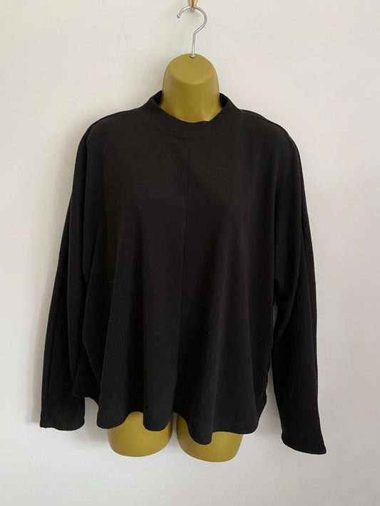 Primark Ladies Black Lightweight Jumper - Soft Knit Everyday Top, Size M 12-14