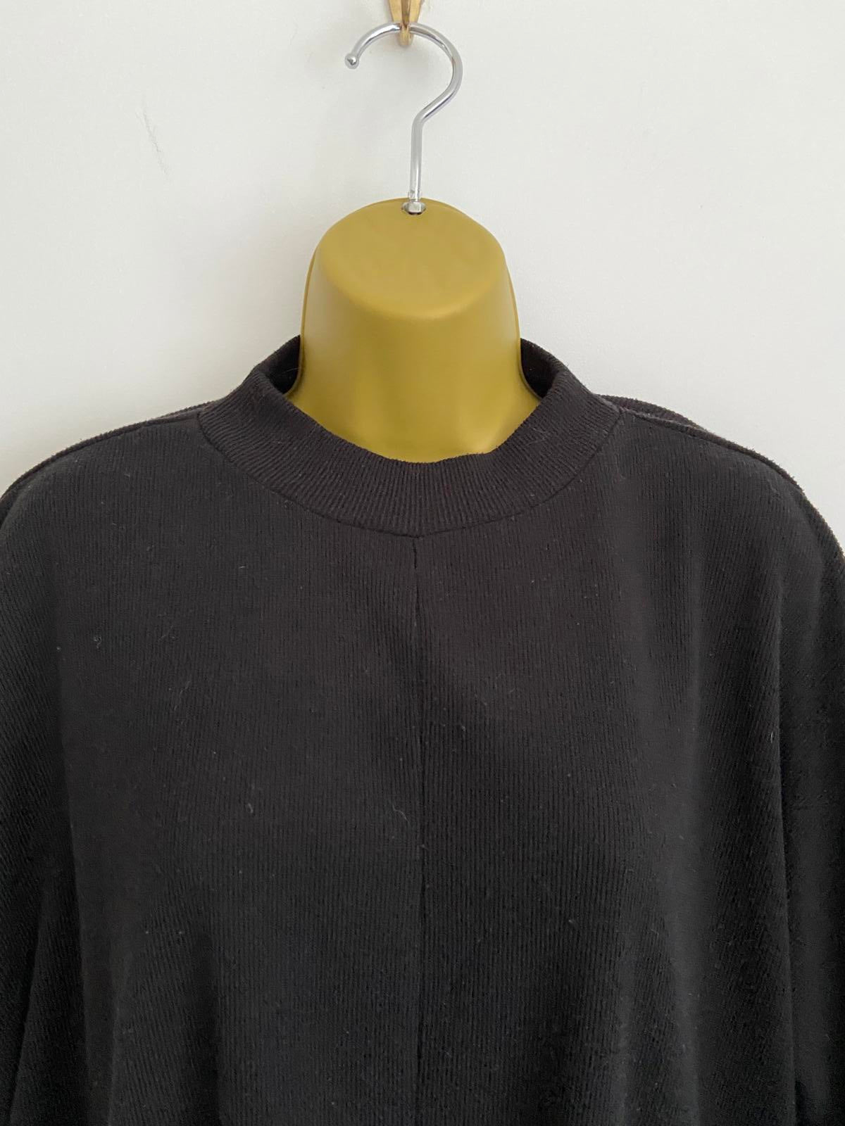 Primark Ladies Black Lightweight Jumper - Soft Knit Everyday Top, Size M 12-14