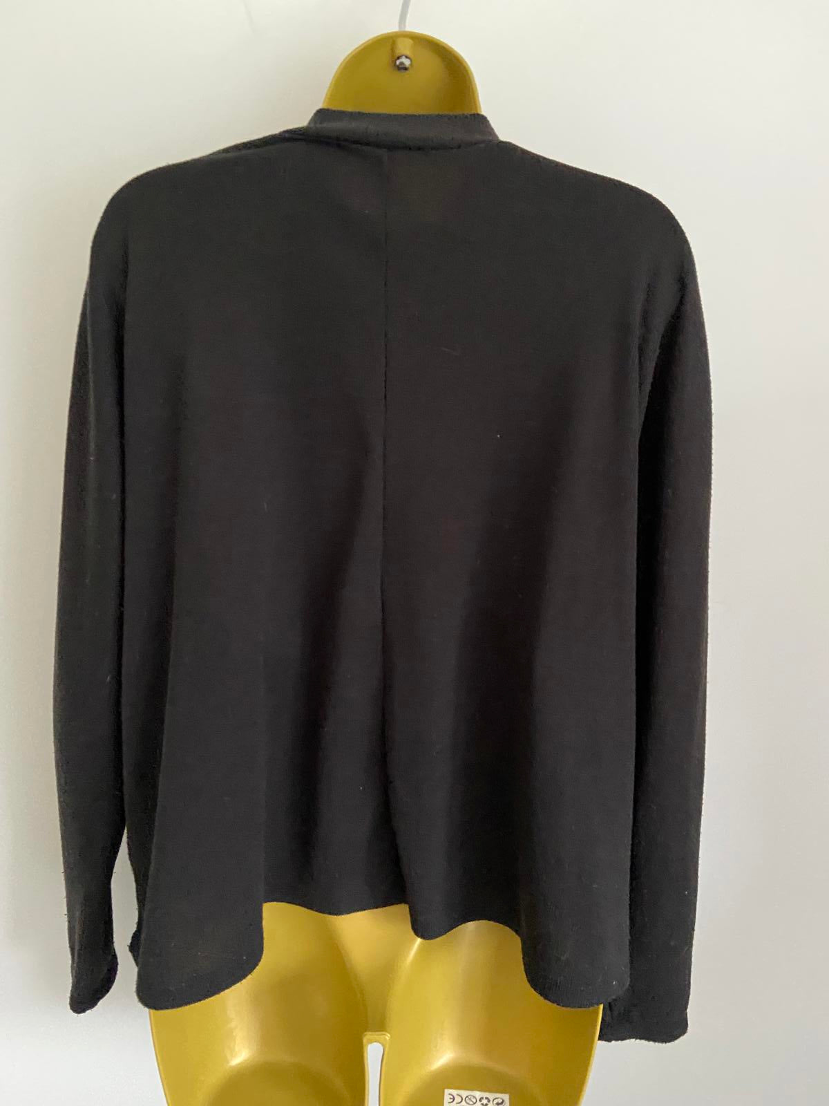 Primark Ladies Black Lightweight Jumper - Soft Knit Everyday Top, Size M 12-14