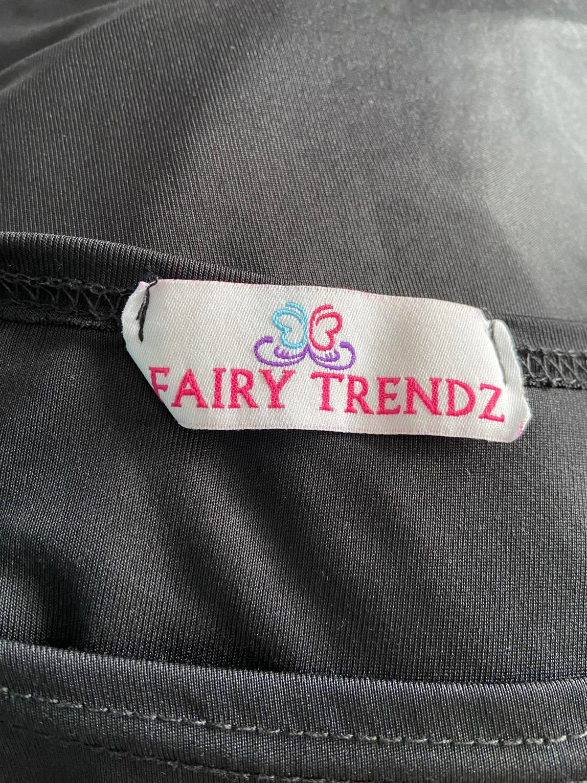 Fairy Trendz Ladies I Love 90s Black T-Shirt - Retro Graphic, Size 8-10