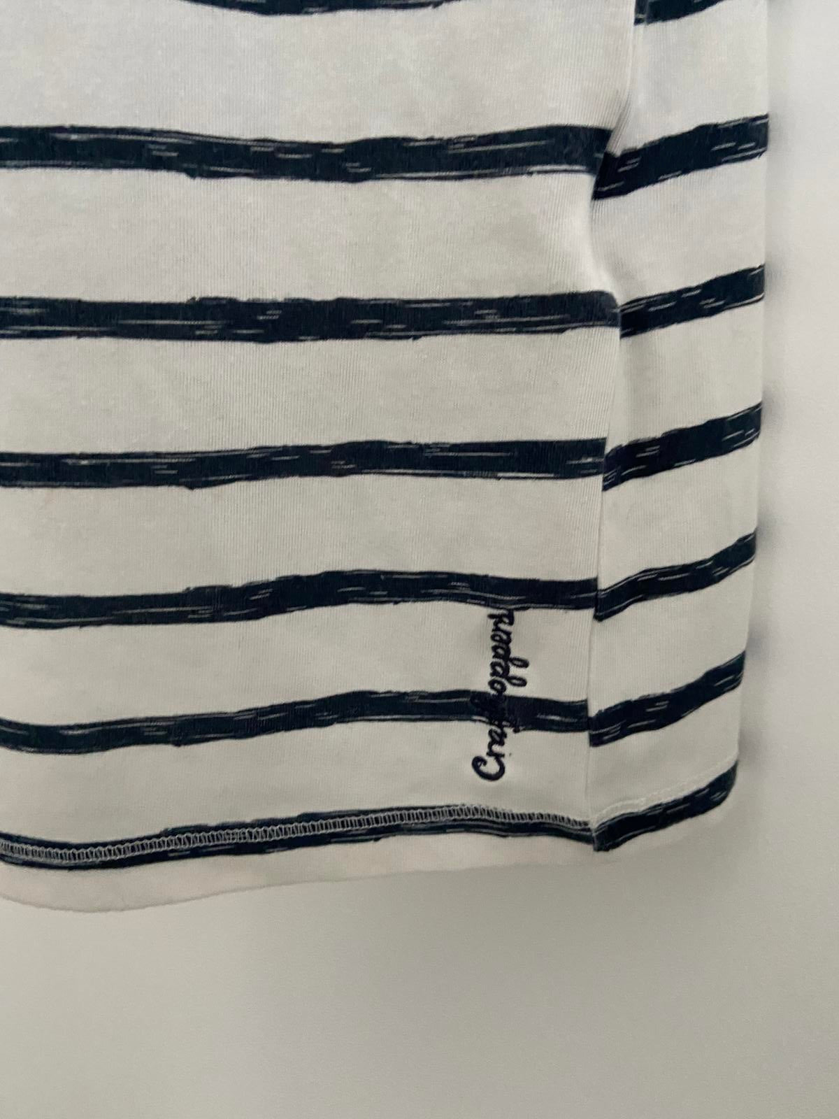 CraigHoppers Nosilife Striped Dress - White & Blue, Size 16