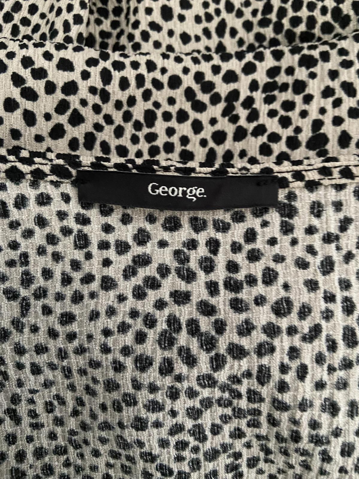 George Leopard Print Blouse - Tan, Size 14