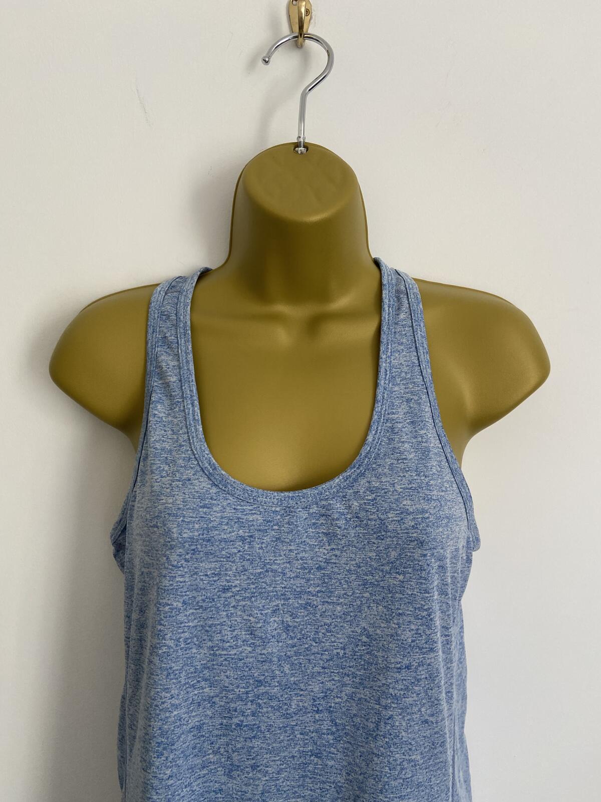 Women’s Blue Racerback Running Top Activewear Sports Vest Size Medium