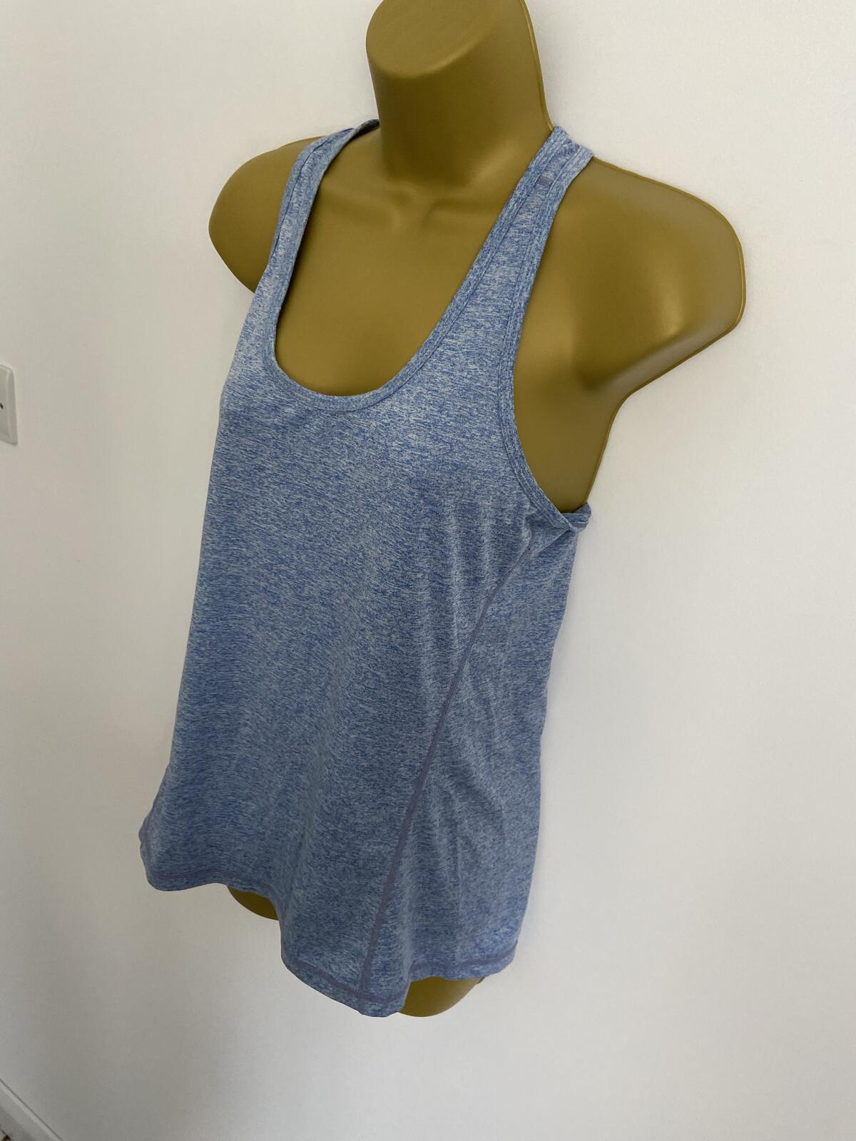 Women’s Blue Racerback Running Top Activewear Sports Vest Size Medium