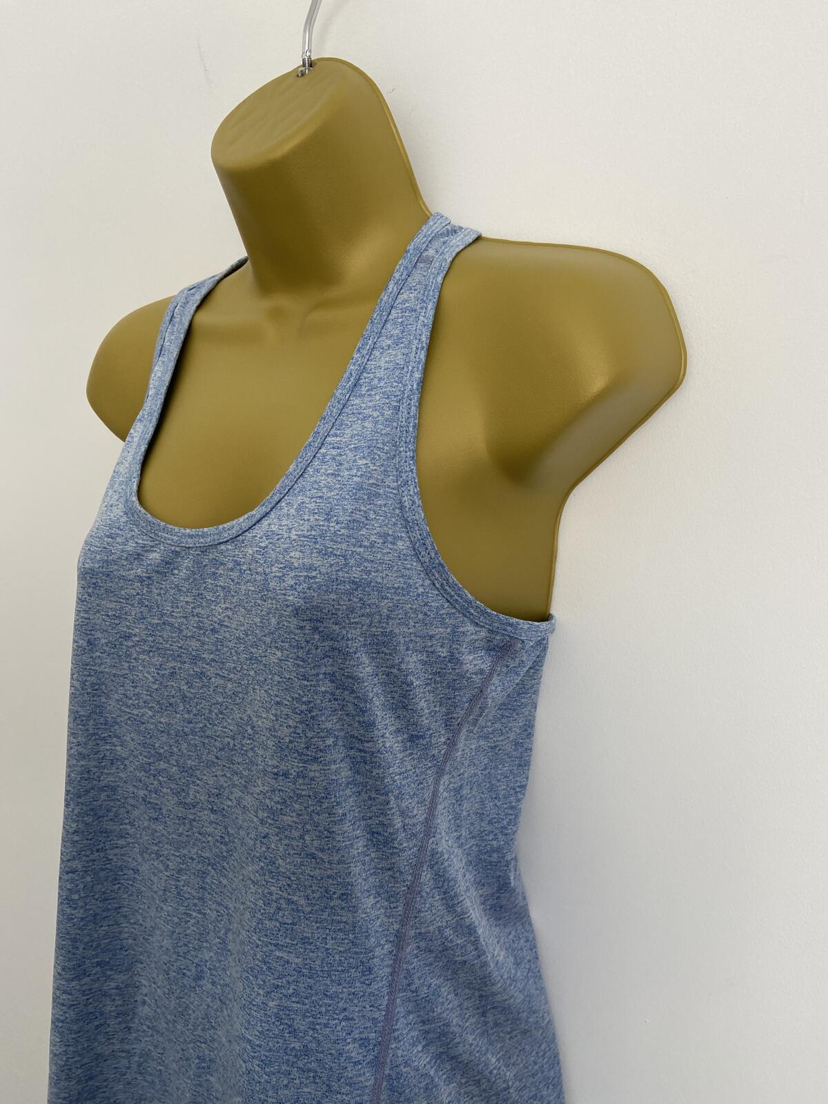 Women’s Blue Racerback Running Top Activewear Sports Vest Size Medium