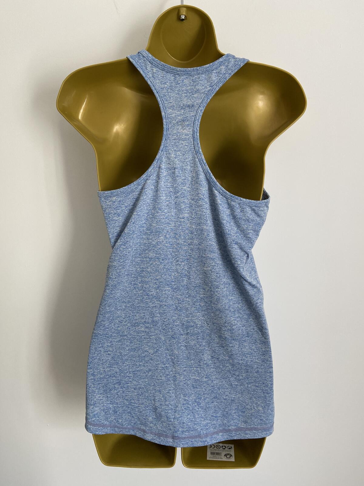Women’s Blue Racerback Running Top Activewear Sports Vest Size Medium