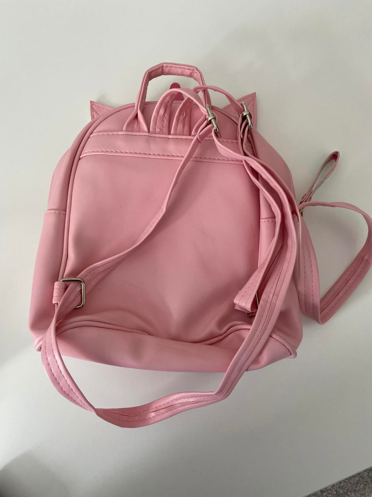 Child's Unicorn Handbag Backpack - Pink Tie-Dye, 26x30cm
