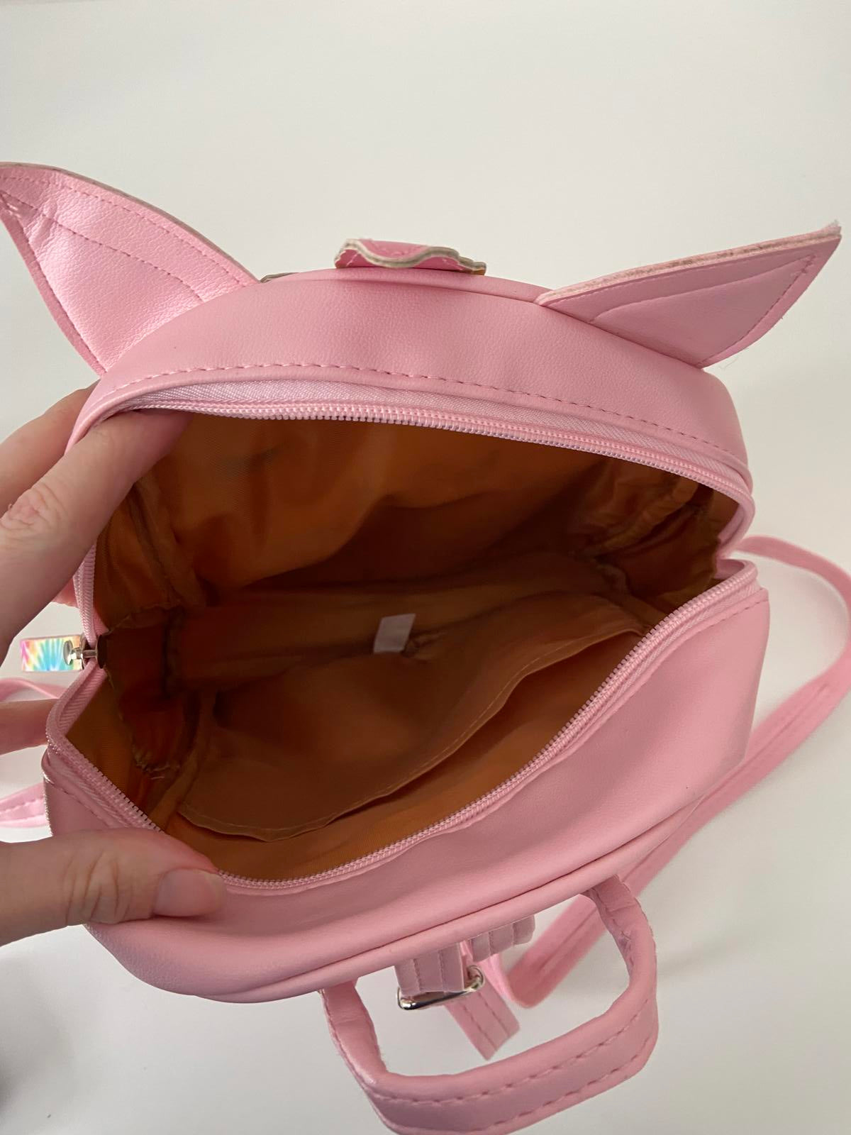 Child's Unicorn Handbag Backpack - Pink Tie-Dye, 26x30cm