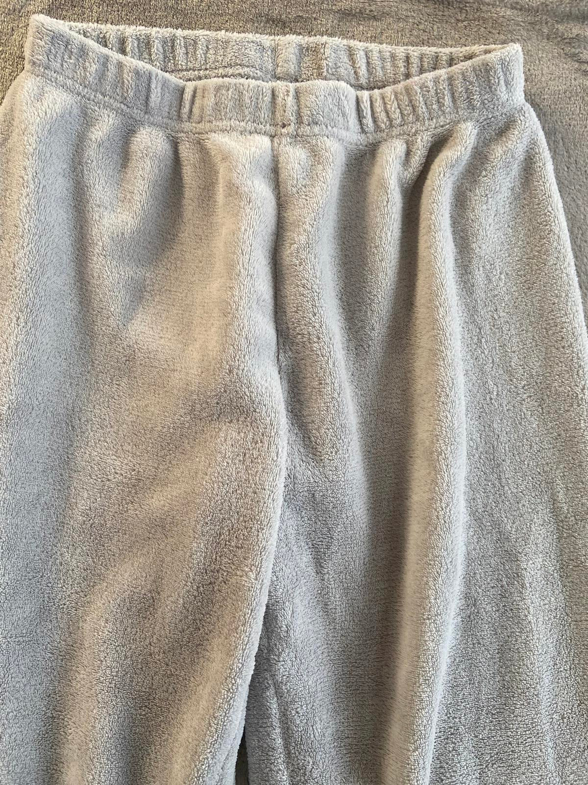 Primark Ladies XS Grey Fleecy Lounge Pants Soft Tapered Joggers 100% Polyester