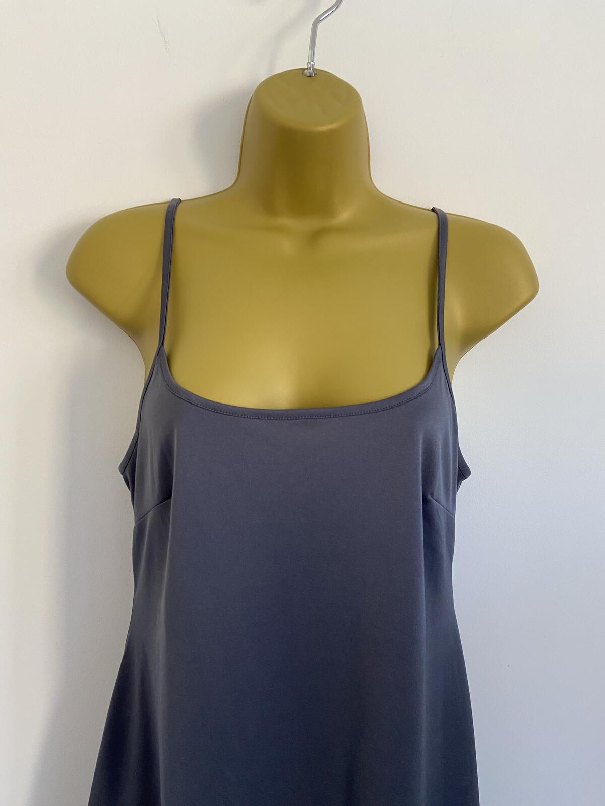 M&S Women’s Dark Blue Grey Soft Touch Strappy Cami Vest Top Size 12