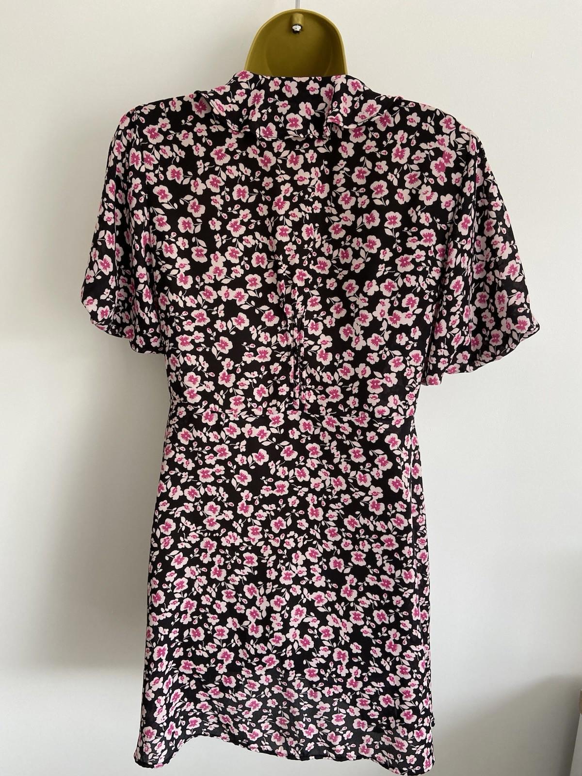 Topshop Floral Puff Sleeve Summer Dress – Size 10