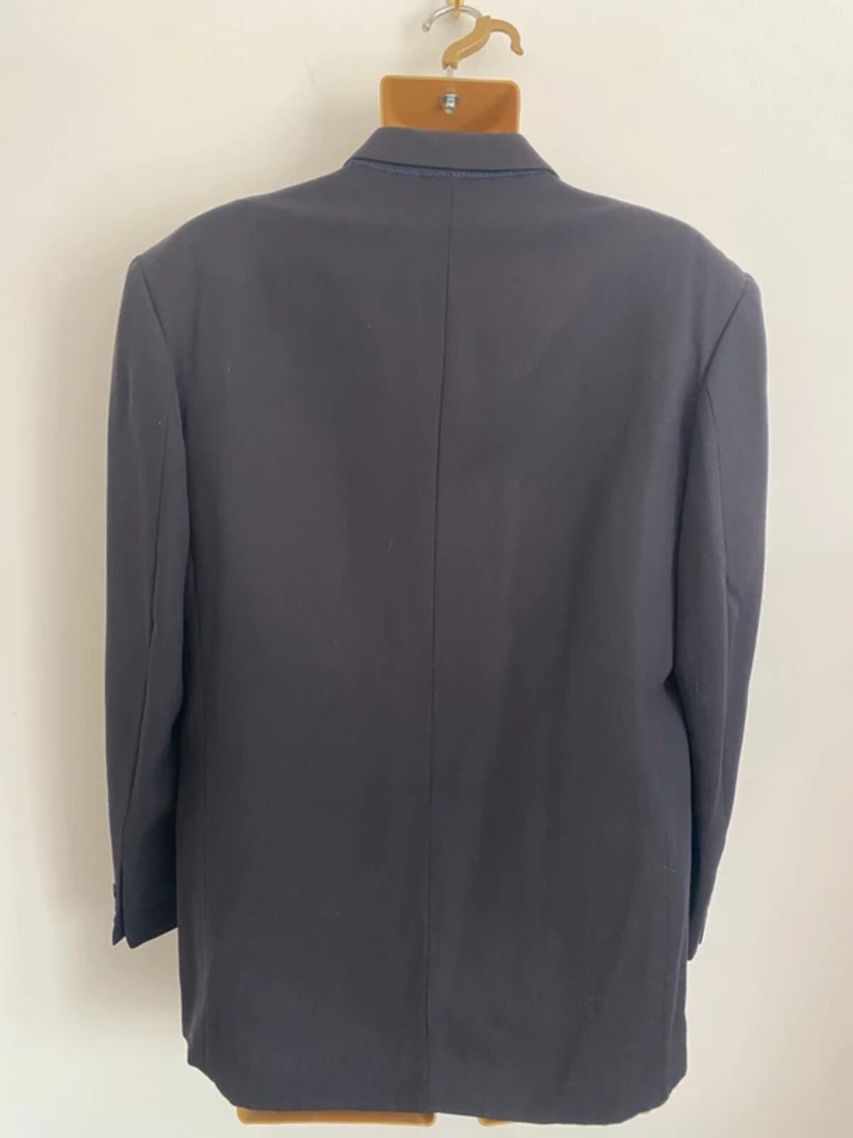 Oakland Men's Pure New Wool Blazer Jacket - Black, Size Small