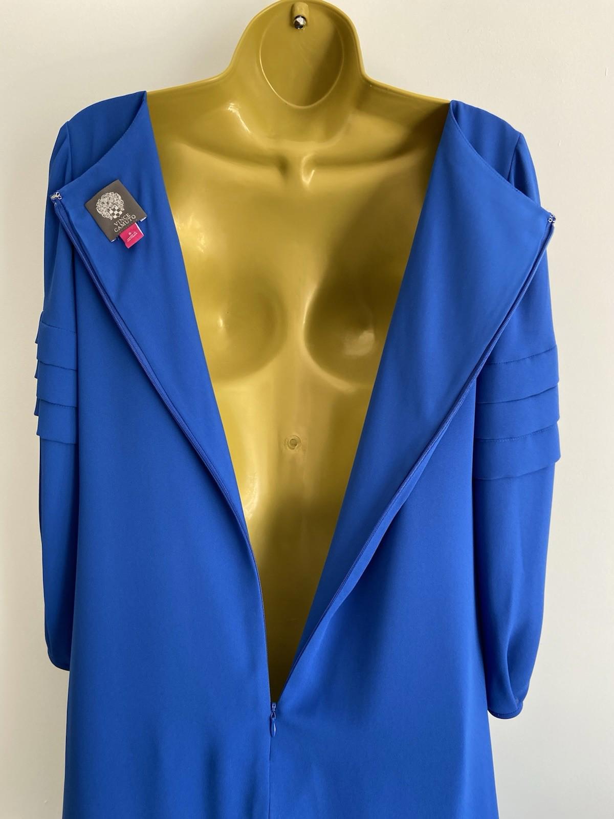 Vince Camuto Royal Blue Shift Dress – Size 6 (Generous Fit)