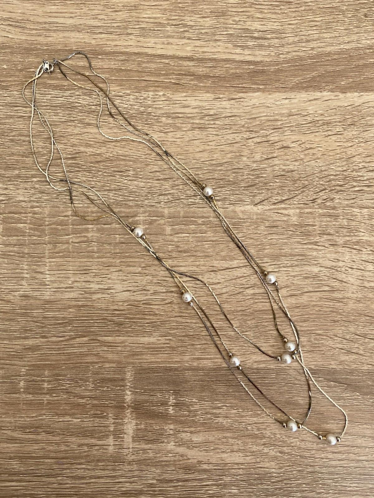 Silver Tone Multi-Strand Bauble Statement Necklace Costume Jewellery