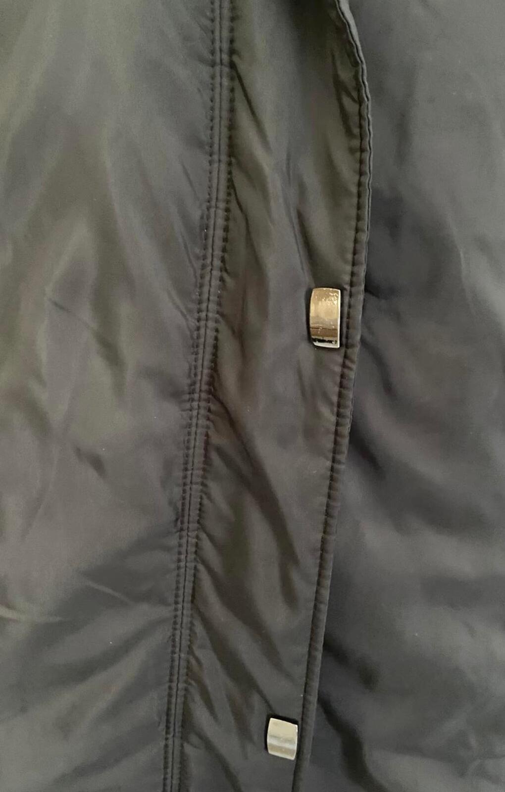 Roman Black Lightweight Puffer Jacket – Size S – Zip & Popper Coat