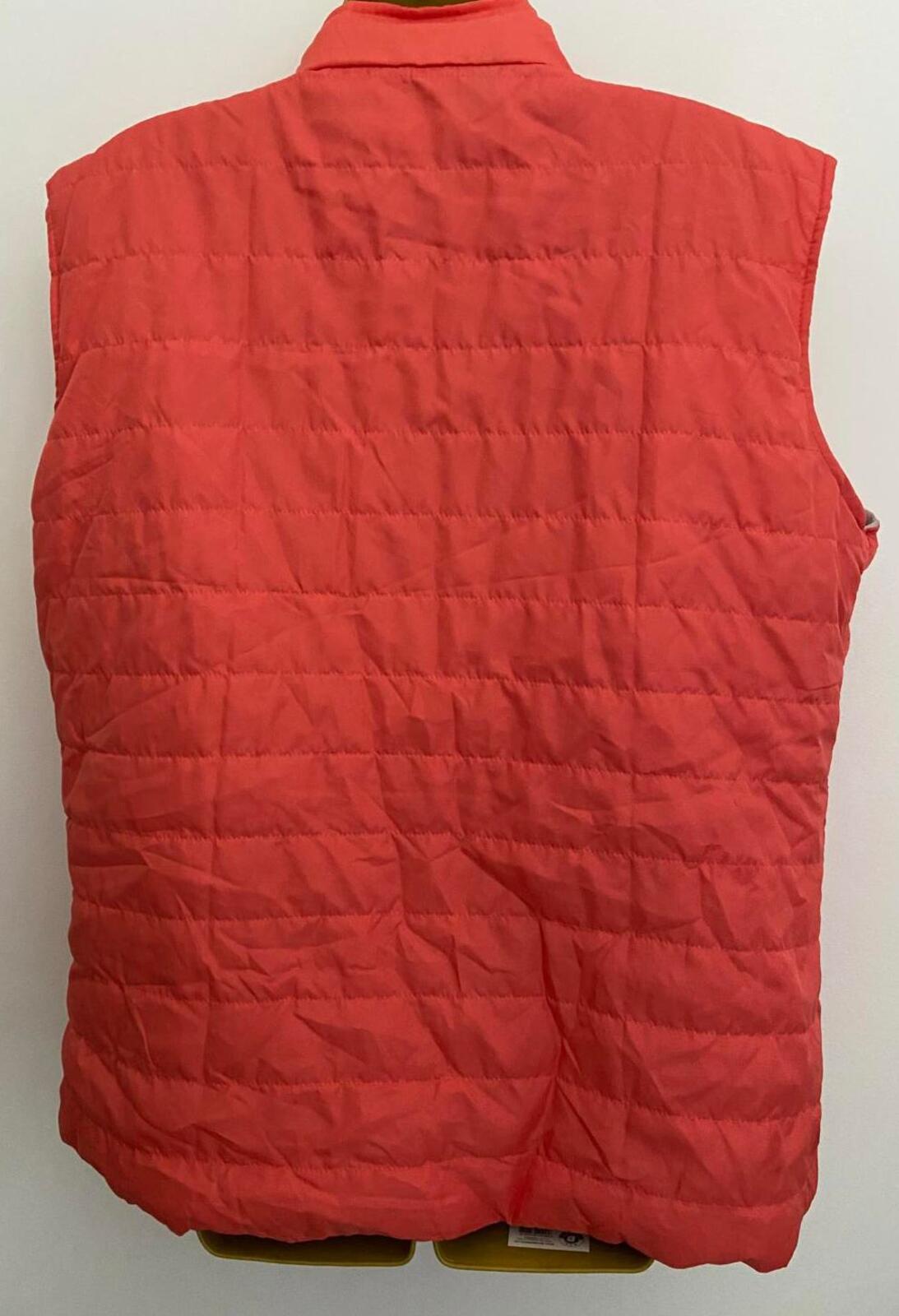 Anne de Lancay Lightweight Bodywarmer – Peach Coral – Size L – Zip Gilet