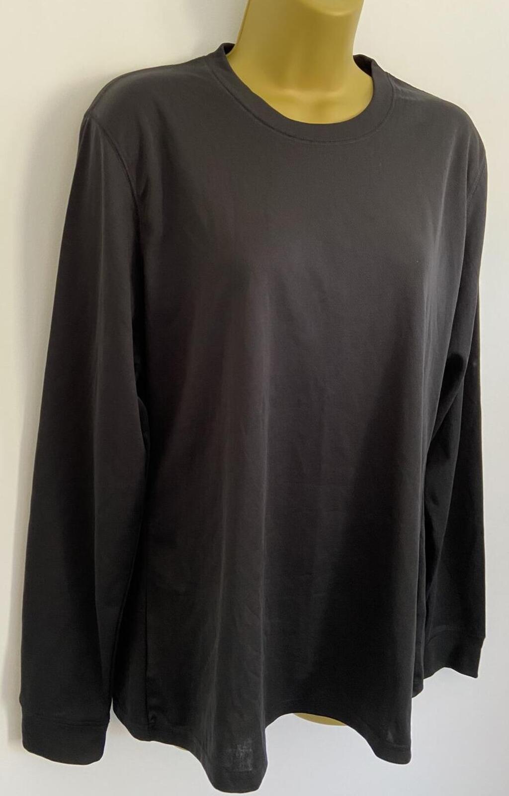Campri Black Active Top – Women’s Size 16 / XL – Long Sleeve Sportswear